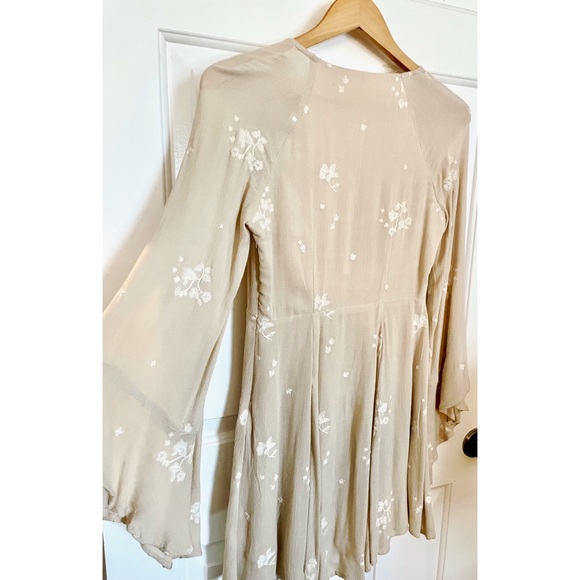 Free People Jasmine Embroidered Mini Dress in Cream 🤍 - Picture 4 of 7